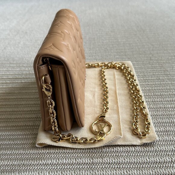 Louis Vuitton Camel Pochette Coussin Shoulder Bag - Picture 5 of 12